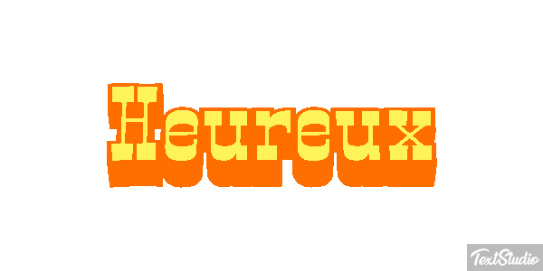 Heureux Text effect