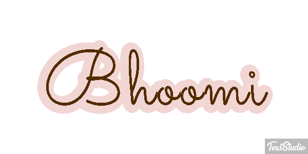 Bhoomi Texteffekt