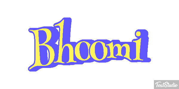 Bhoomi Texteffekt