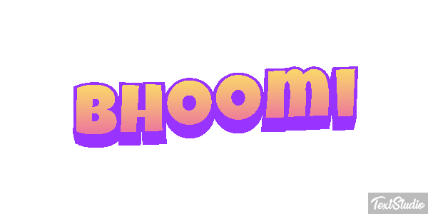 Bhoomi Texteffekt