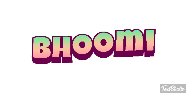 Bhoomi Texteffekt
