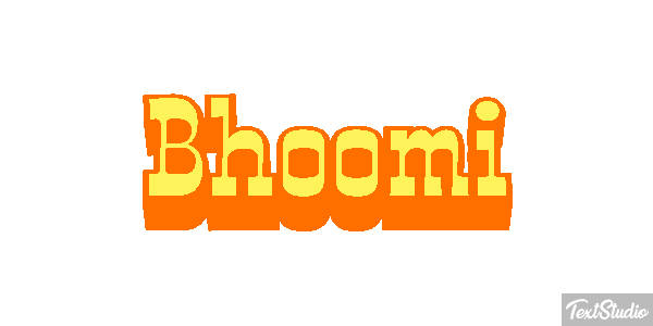 Bhoomi Texteffekt