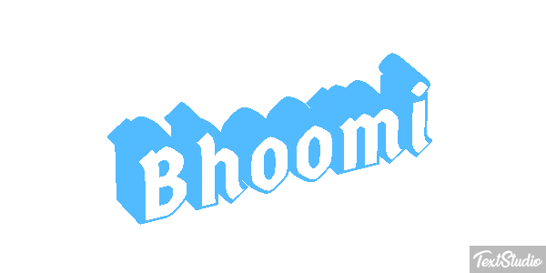 Bhoomi Texteffekt