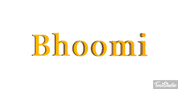 Bhoomi Texteffekt