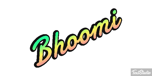 Bhoomi Texteffekt