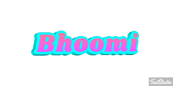 Bhoomi Texteffekt