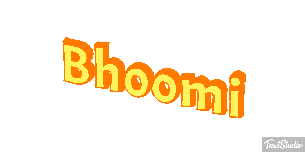 Bhoomi Texteffekt