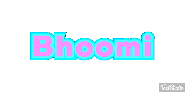 Bhoomi Texteffekt