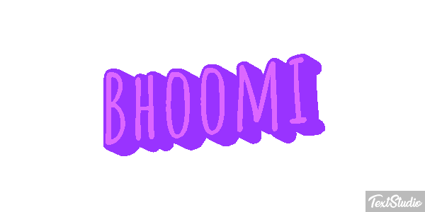 Bhoomi Texteffekt