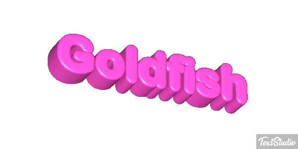 Goldfish Text effect