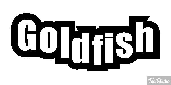 Goldfish Text effect