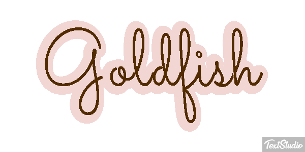 Goldfish Text effect