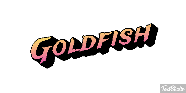 Goldfish Text effect