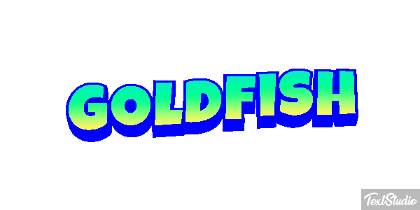 Goldfish Text effect