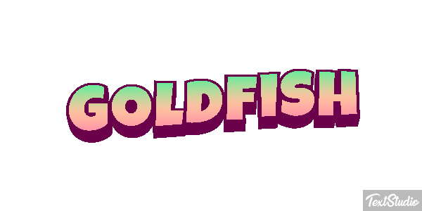 Goldfish Text effect