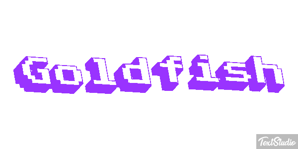 Goldfish Text effect