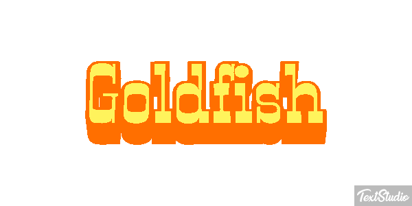 Goldfish Text effect