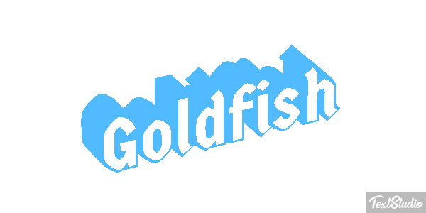 Goldfish Text effect