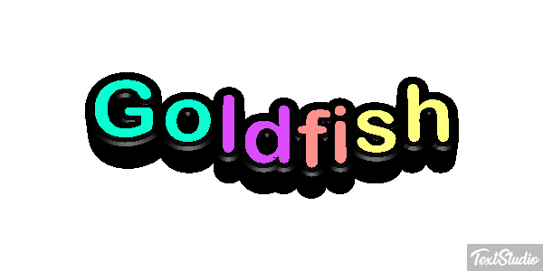 Goldfish Text effect