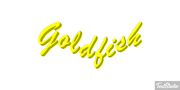 Goldfish Text effect