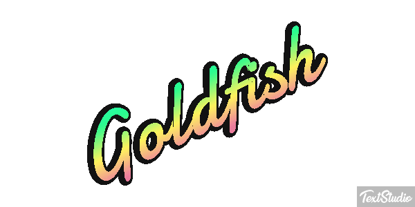 Goldfish Text effect