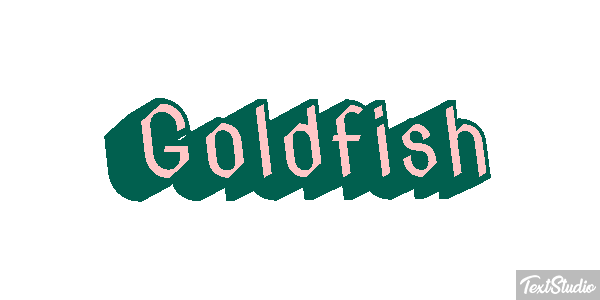 Goldfish Text effect