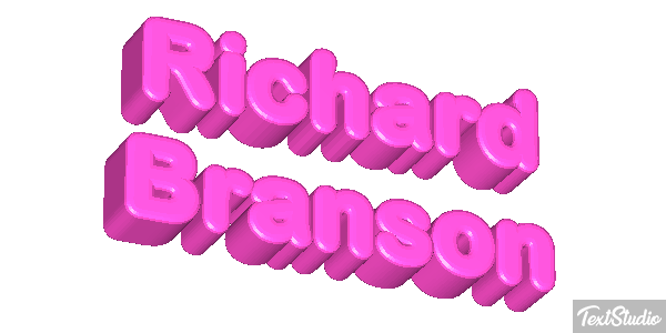 Richard Branson Text effect