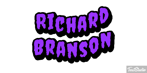 Richard Branson Text effect