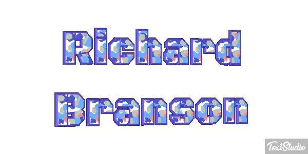 Richard Branson Text effect