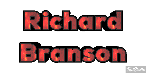 Richard Branson Text effect
