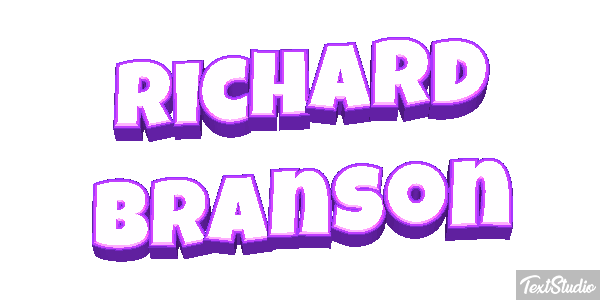 Richard Branson Text effect