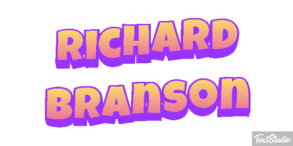 Richard Branson Text effect