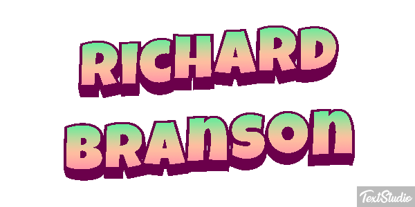 Richard Branson Text effect