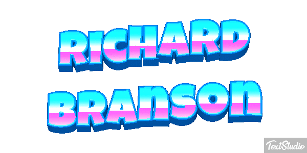 Richard Branson Text effect