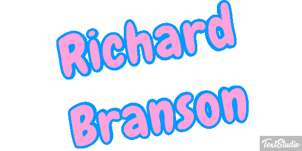Richard Branson Text effect