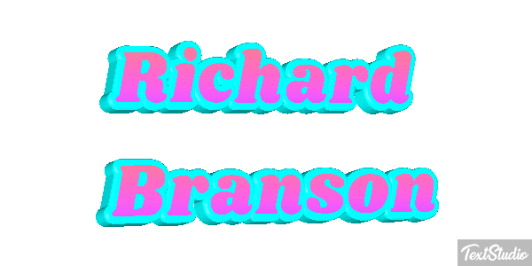 Richard Branson Text effect