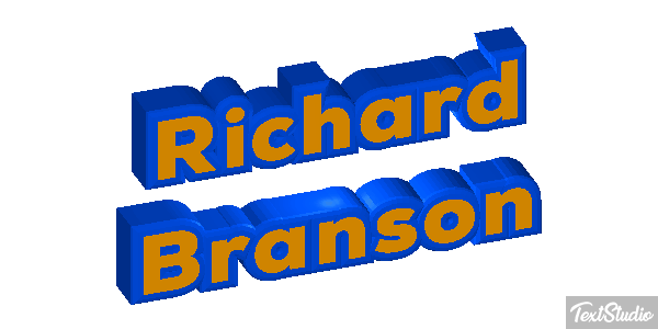 Richard Branson Text effect