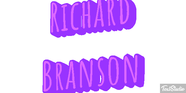 Richard Branson Text effect