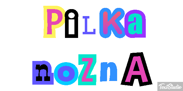 Piłka nożna Efekt tekstowy