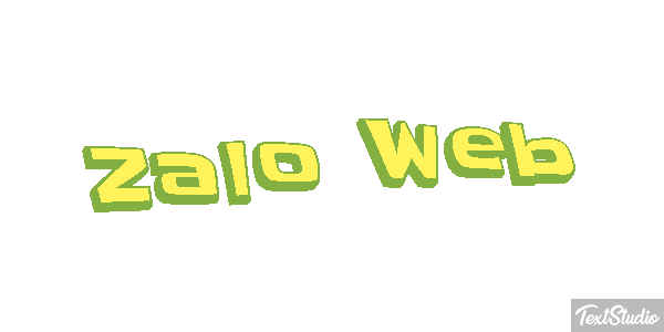 Zalo Web Efeito do texto