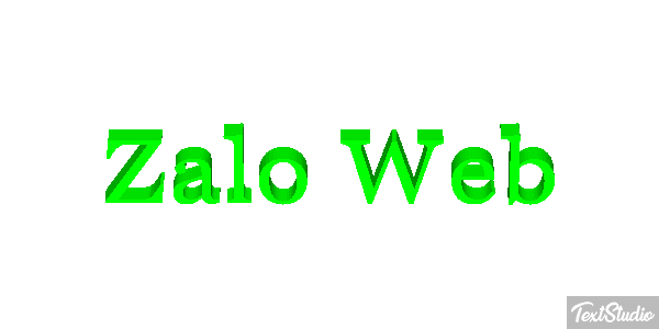 Zalo Web Efeito do texto