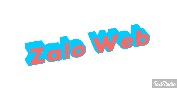 Zalo Web Efeito do texto