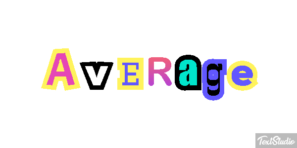 Average Text effect