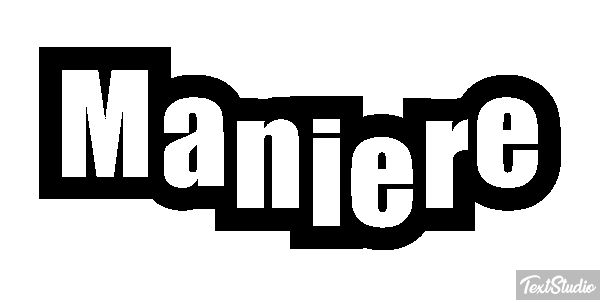 Manière Effet de texte