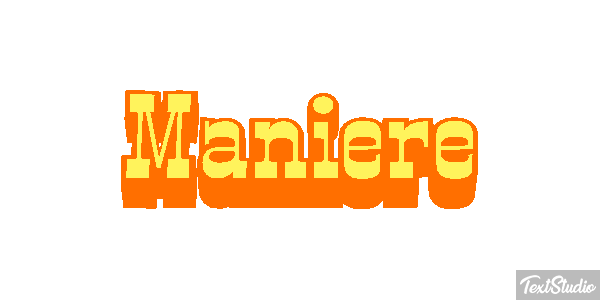 Manière Effet de texte