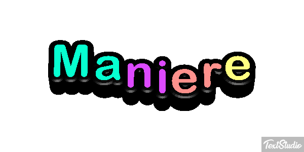 Manière Effet de texte