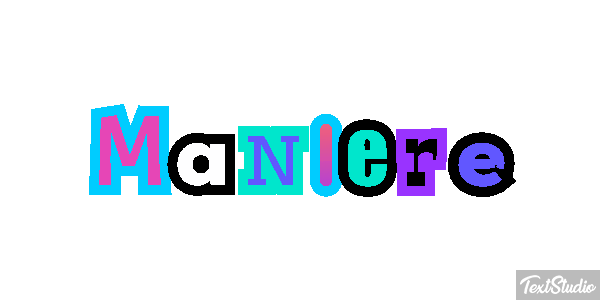 Manière Effet de texte