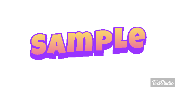 Sample Текстовый эффект