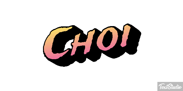 Choi Text effect