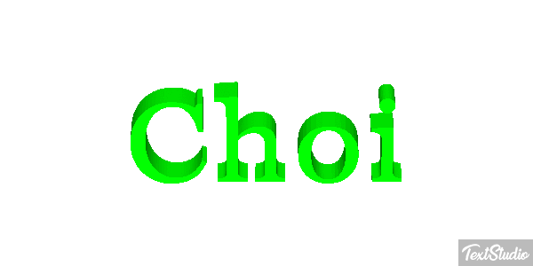 Choi Text effect